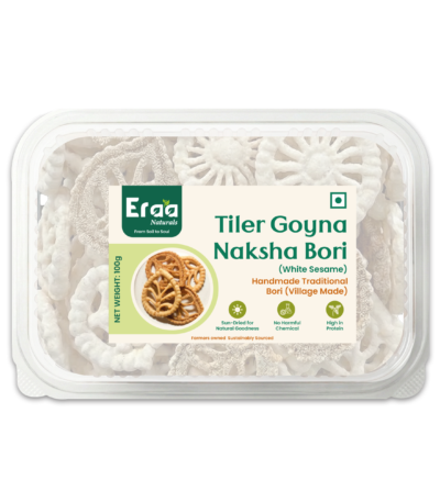 Tiler Goyna Naksha Bori 100g Pack – Sesame Designer Bori