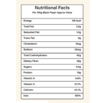 Balck papper whoel nutritional facts - eraa naturals