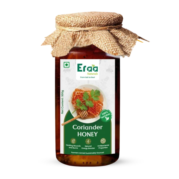 Raw Coriander Honey 500g Glass Bottle – Eraa Naturals