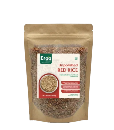 Unpolished Red Rice 0.5kg Whole Grain Pack – Eraa Naturals