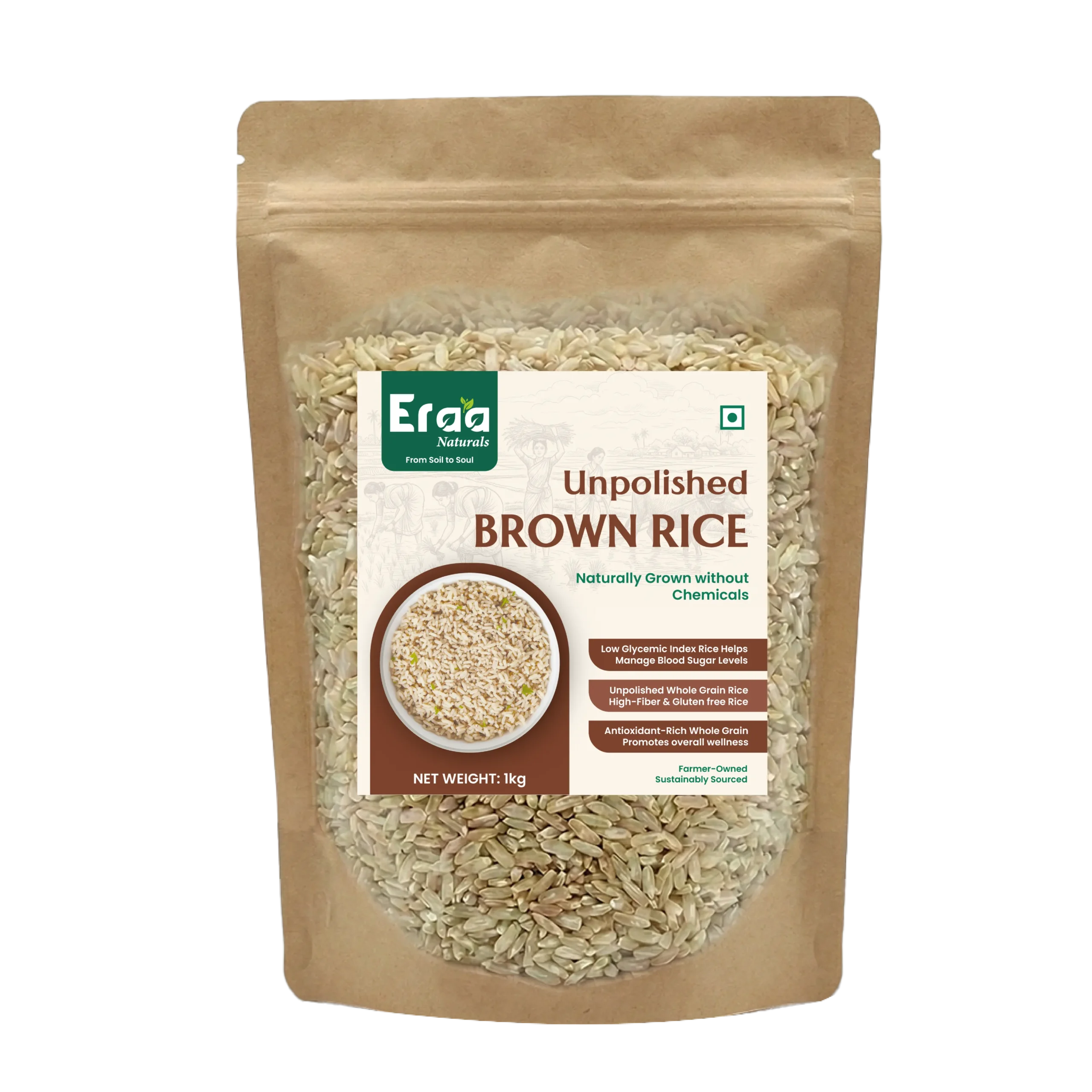 1kg-01 (2) eraa naturals brown rice ,