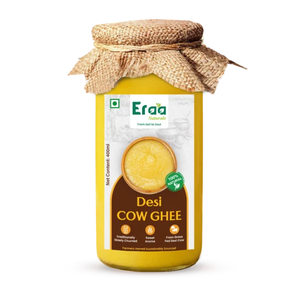Desi Cow Ghee 400ml Glass Bottle – Eraa Naturals