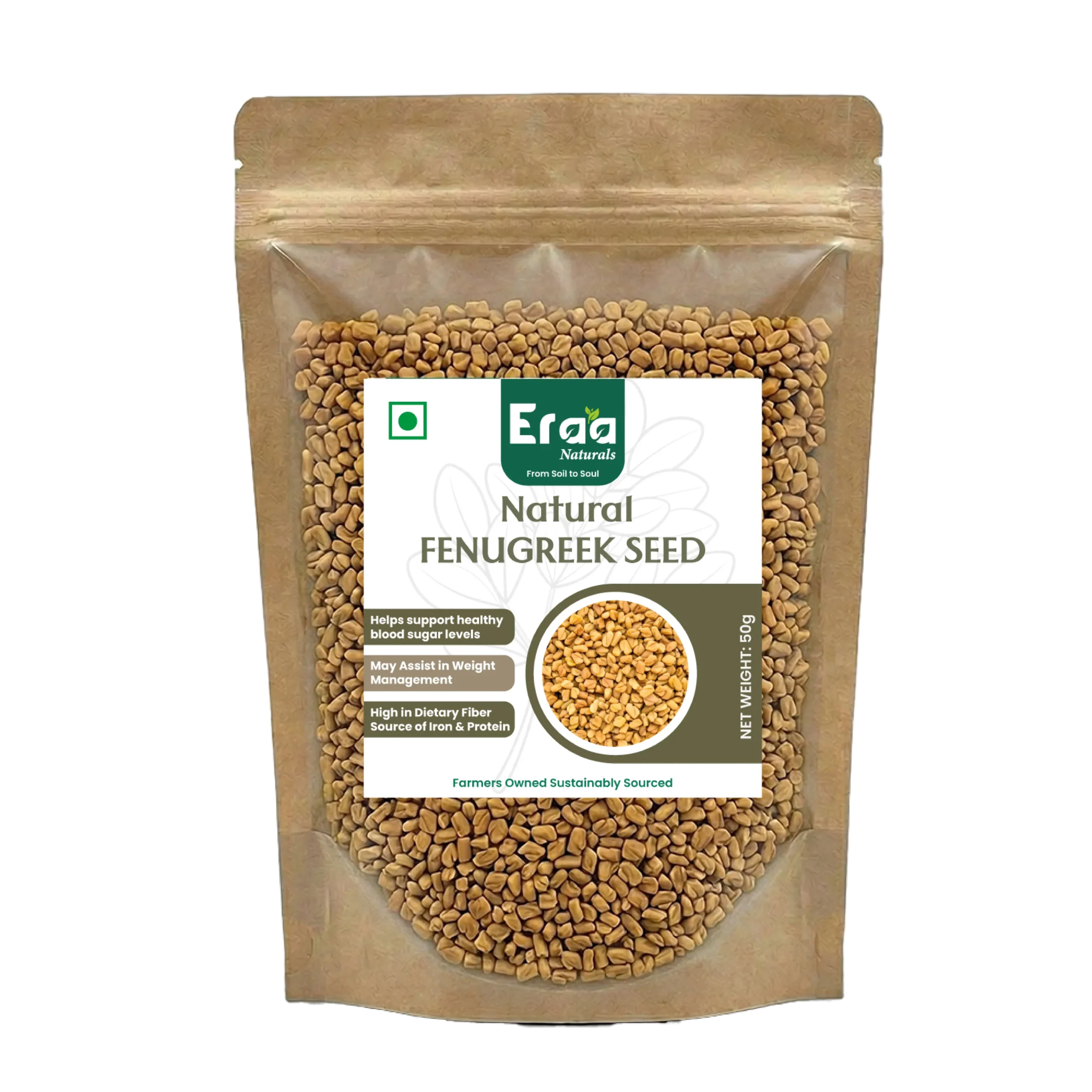 Fenugreek Seeds 50g Pack – Natural Methi Dana Fenugreek Seeds 50g Pack – Natural Methi Dana