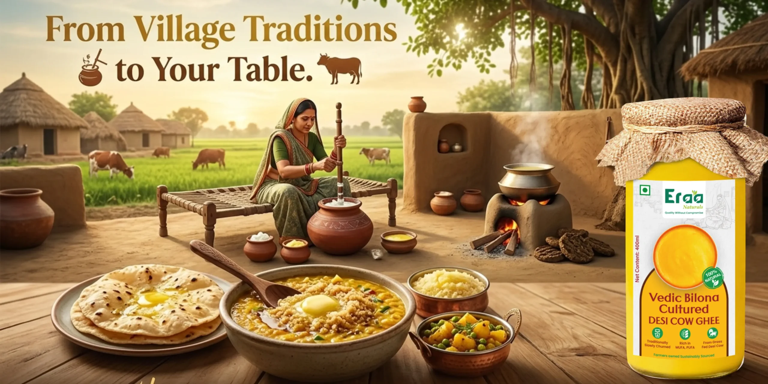 eraa naturals bilona ghee and desi cow ghee