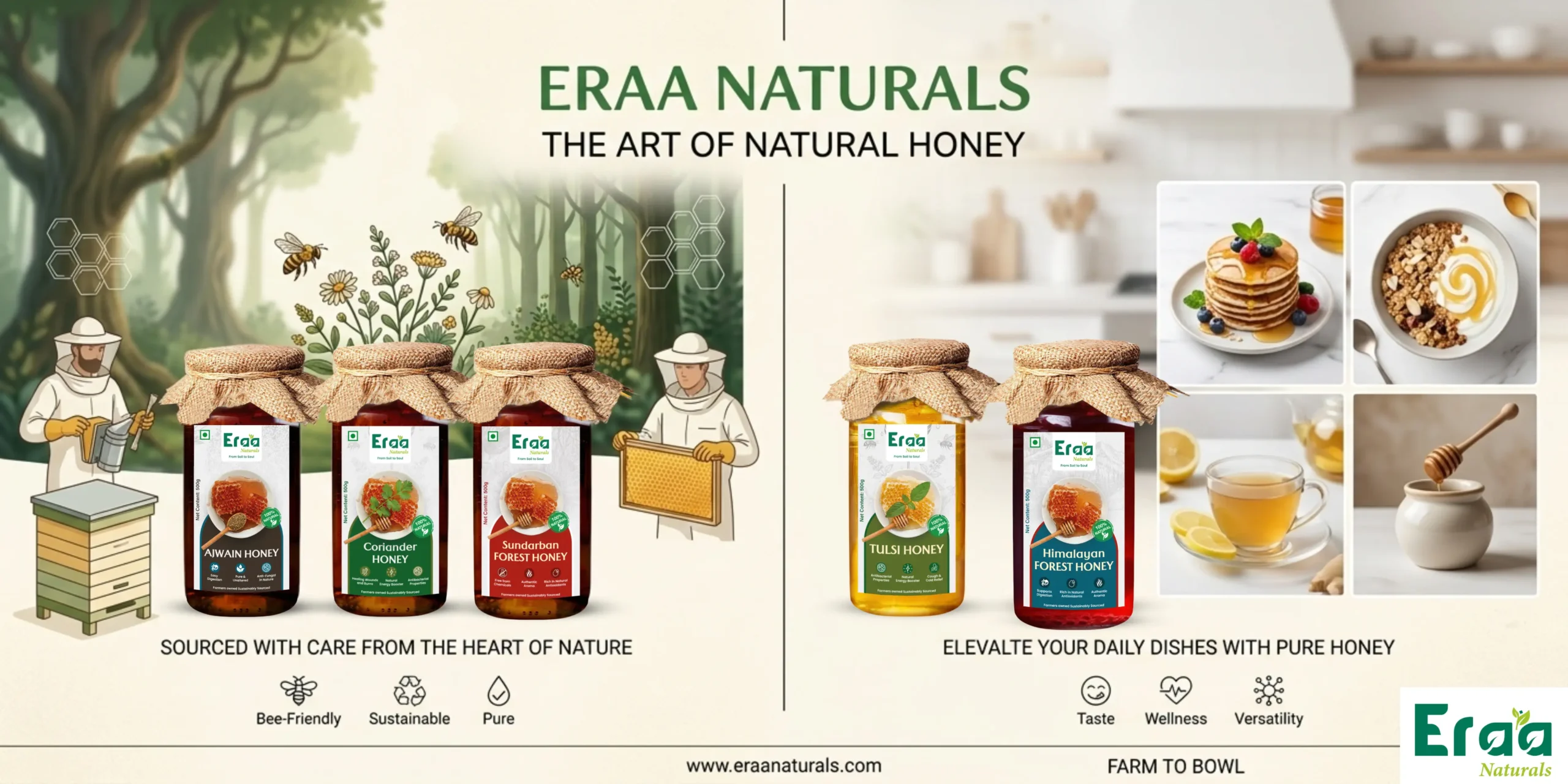 eraa naturals honey slide